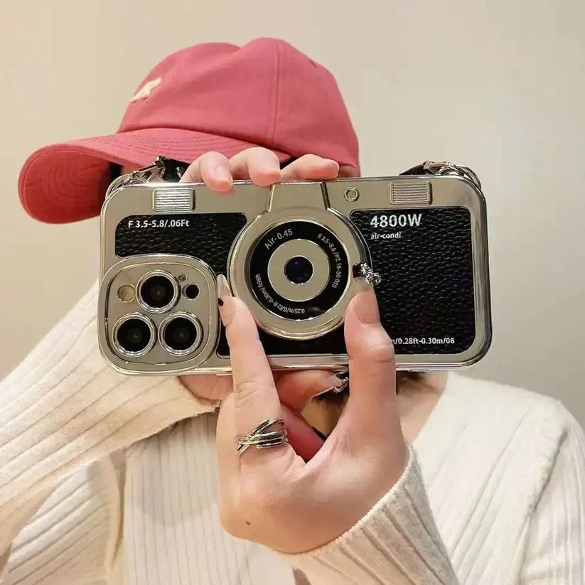 iPhone- 3D Retro Vintage Camera Case