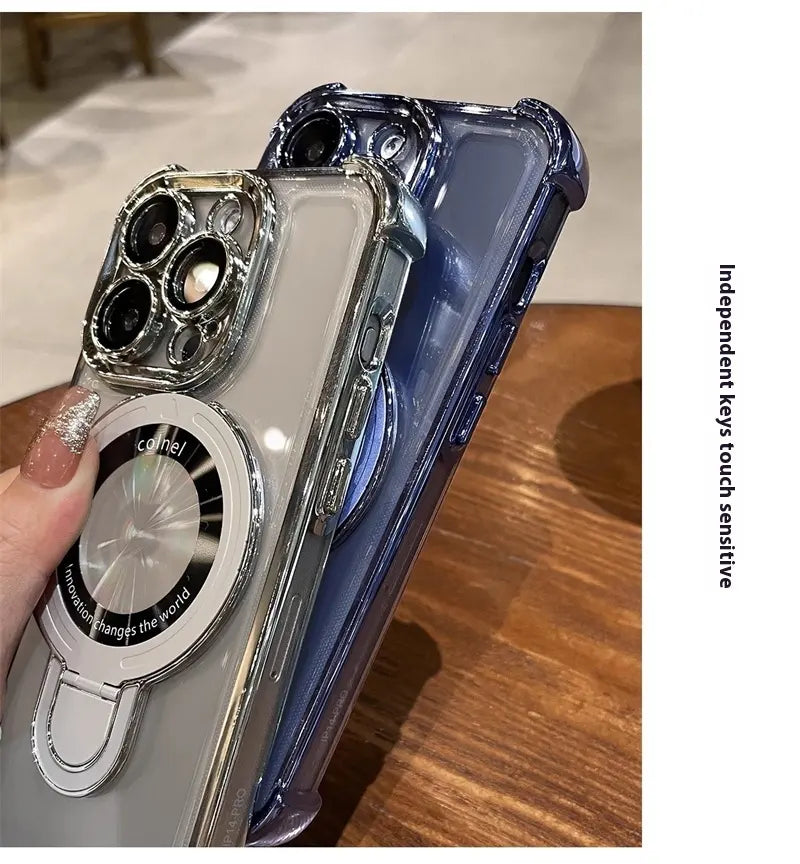 Elegant Transparent Stand Case - iPhone