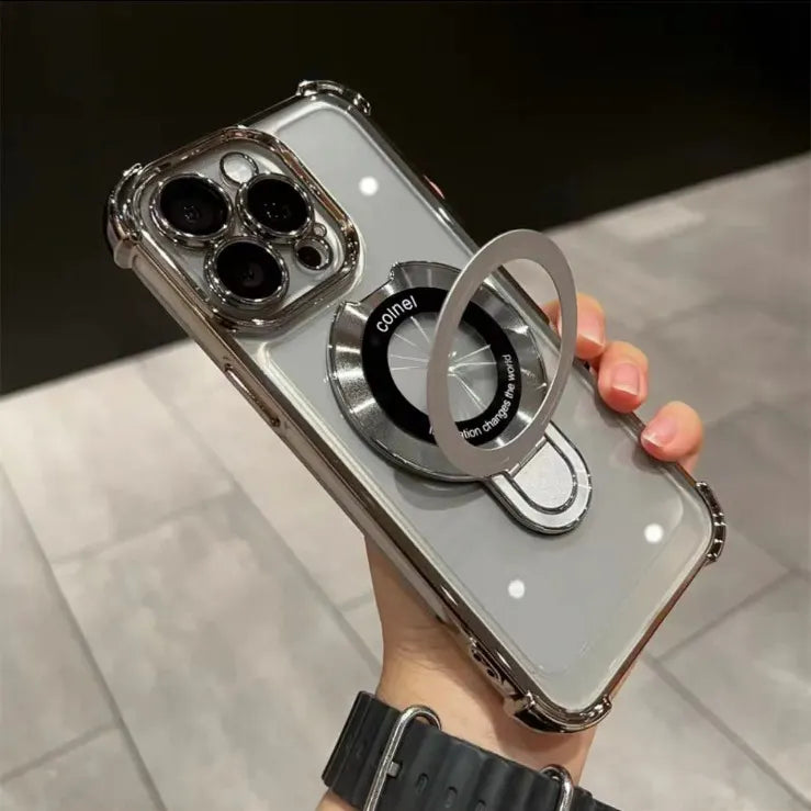 Elegant Transparent Stand Case - iPhone