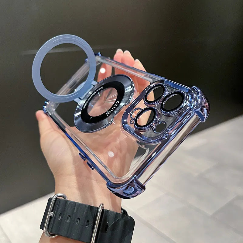 Elegant Transparent Stand Case - iPhone